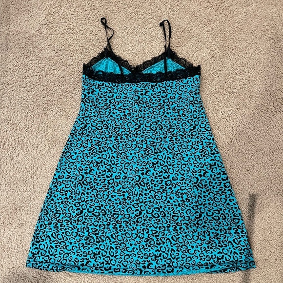 XOXO Leopard Print Satin Sexy Nightdress - Picture 10 of 10
